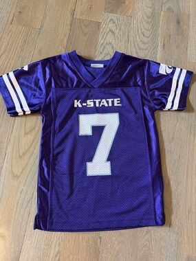 Kansas K-State Youth small purple Football Jersey Number 7